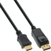 InLine 17180 câble vidéo et adaptateur 10 m DisplayPort HDMI Noir