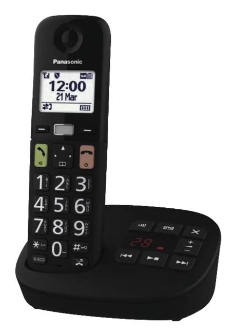 Panasonic KX-TGU130EXB téléphone Téléphone analog/dect Noir - Neuf