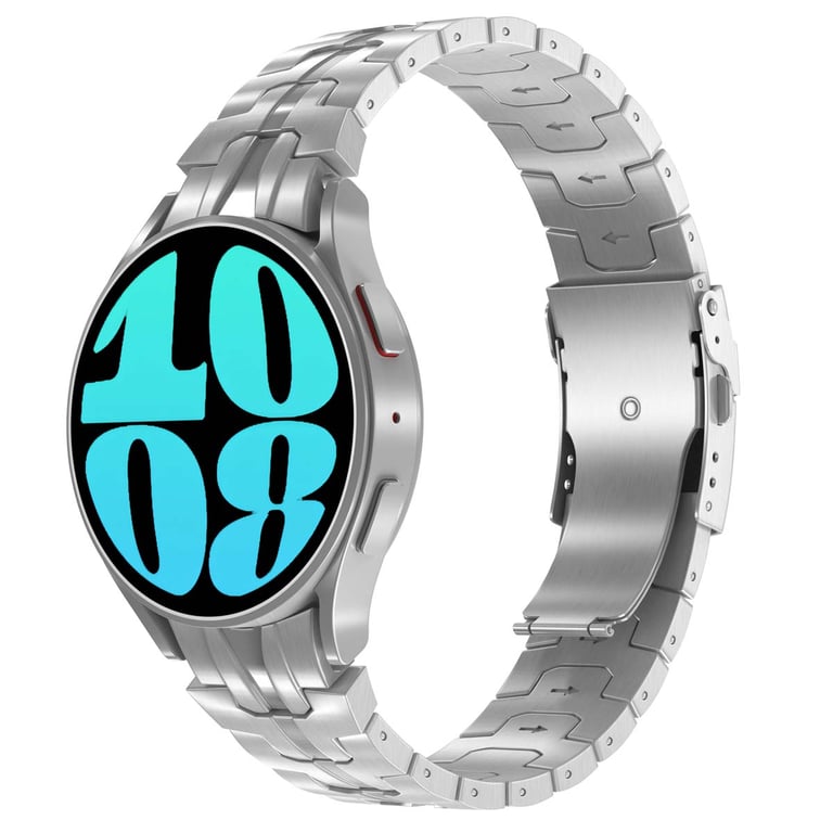 Bracelet Samsung Galaxy Watch 4 / 5 / 6 / 7 20mm Steel - vue 4