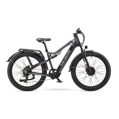 Bicicleta de Montaña Eléctrica Pure Unicorn U7 con Doble Suspensión, Batería de 2000W, 48V y 19.2 AH