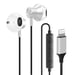 Ecouteurs Filaires Lightning Semi-intra-auiculaire Argent