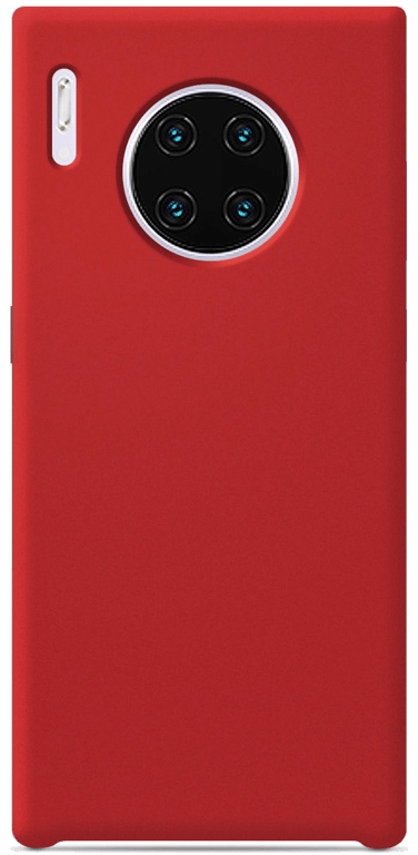 Coque silicone unie compatible Soft Touch Rouge Huawei Mate 30 Pro