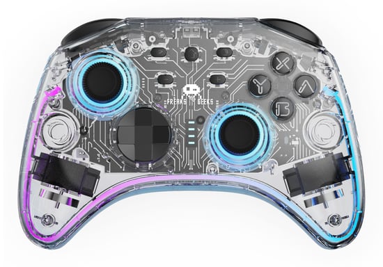 Freaks and Geeks 299296 mando y volante Transparente Bluetooth Gamepad Nintendo Switch