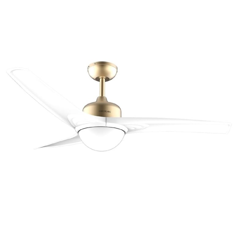 Ventilateur De Plafond Cecotec EnergySilence Aero 560 GoldWhite 08461 – 60W, 3 Vitesses, Télécommande