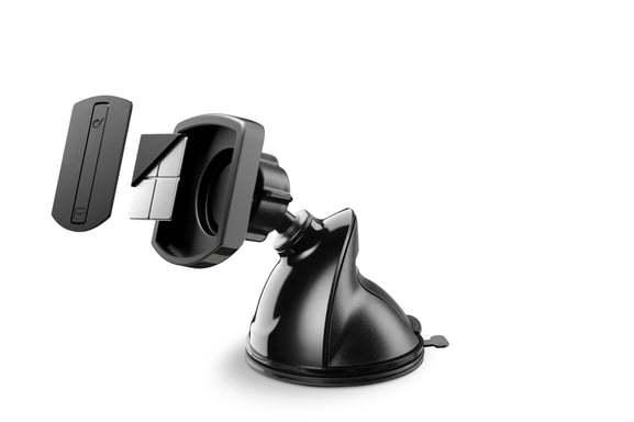 Cellularline Touch Flexi - Universal Support de smartphone auto magnétique avec fixation par ventouse