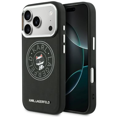 Étui Karl Lagerfeld Point pour iPhone 18 Pro Max / 17 Pro Max, noir