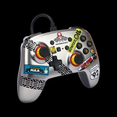 PowerA NSGP0145-01 mando y volante Negro, Azul, Naranja, Rojo, Plata, Blanco USB Gamepad Analógico/Digital Nintendo Switch