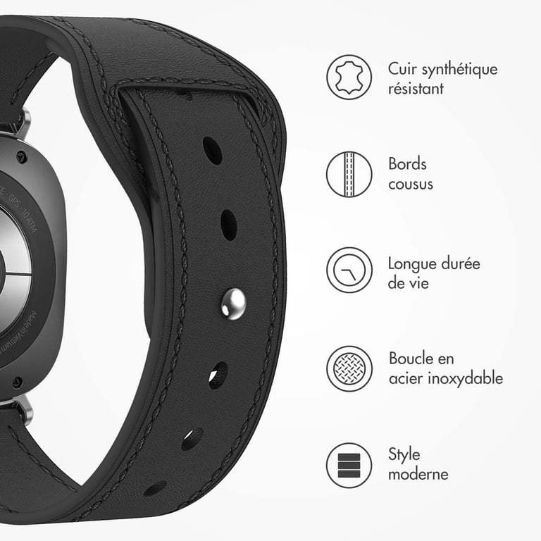 Bracelet Samsung Galaxy Watch Ultra - Cuir - vue 9