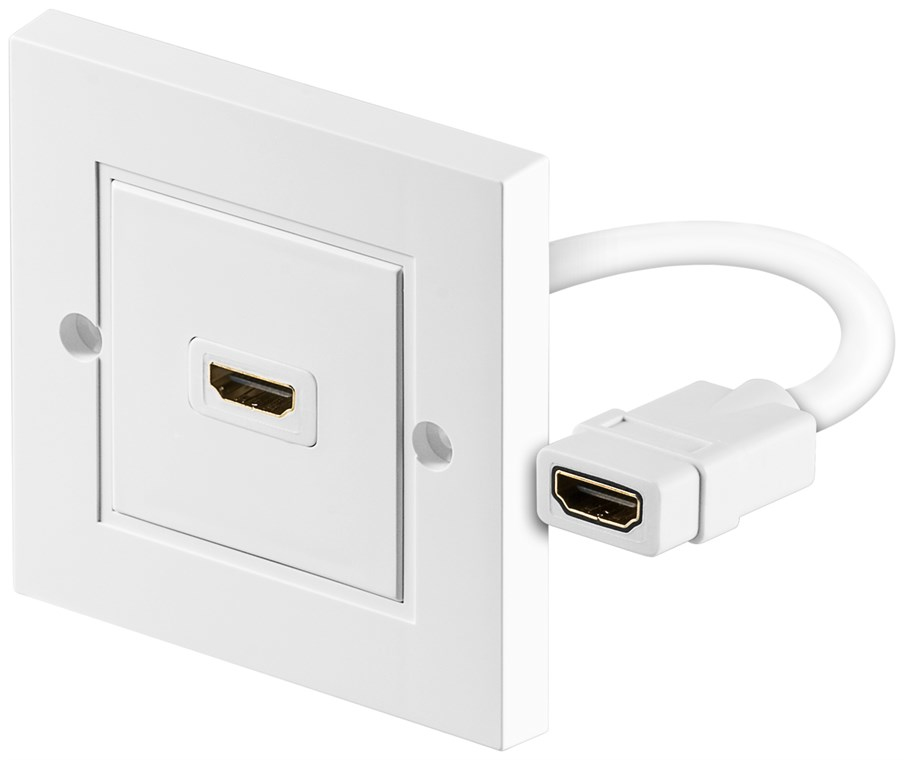 Goobay 51722 câble HDMI HDMI Type A (Standard) Blanc - Neuf