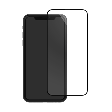Pellicola protettiva in vetro temperato (60% vetro temperato riciclato) per Apple iPhone X/XS/11 Pro, nero