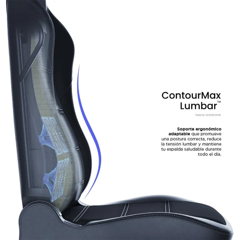 Fauteuil gaming Vertagear PL6800 X Large HygenX – Ergonomique soutien lombaire ContourMax assise VertaAir accoudoirs 4D inclinable 140° Neuf - vue 2