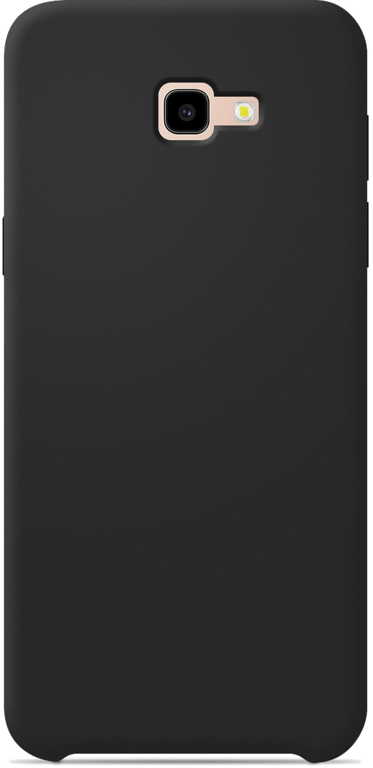 Coque silicone unie compatible Soft Touch Noir Samsung Galaxy J4 Plus 2018