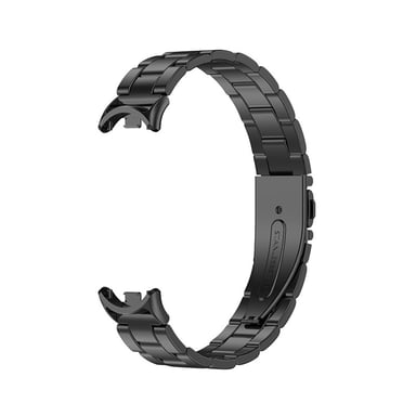 Correa de Metal Compatible con Xiaomi Mi Band 8/9/10 - Diseño de Barra de Resorte - Acero Inoxidable Black
