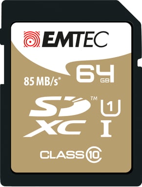 Emtec ECMSD64GXC10GP mémoire flash 64 Go SDXC Classe 10 - Neuf