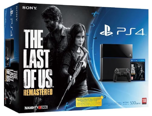 Console PS4 500 Go Noire + The Last of Us Remastered