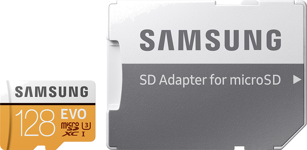 Carte mémoire micro SD Samsung 128 Go avec adaptateur SD
