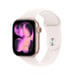 Apple Watch Series 11 GPS 46mm Boitier en Aluminium Or Rose avec Bracelet Sport Rose Tendre - S/M