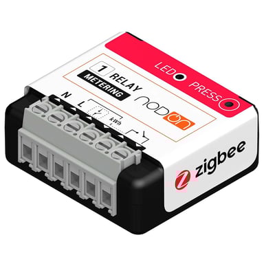 NODON Módulo Multifunción con Medida de Consumo Compatible con Zigbee Multicolor