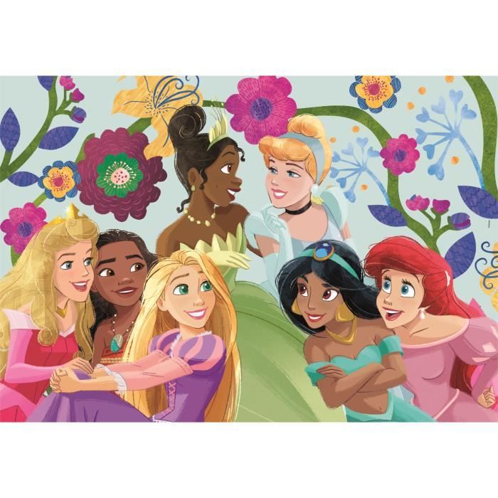 Clementoni Puzzle Enfant 2X60 Pièces Disney Princess Walt Disney Fabriqué en Italie 24824 - vue 5