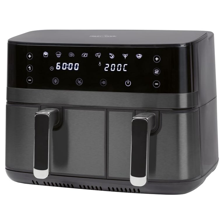 Friteuse à air chaud Air fryer double compartiement Proficook PC FR1295H - vue 2