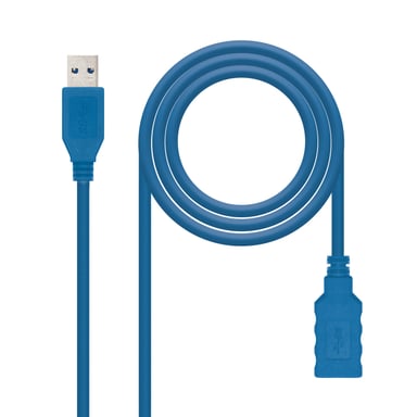 Nanocable CABLE USB 3.0, TIPO A/M-A/H, AZUL, 2.0 M