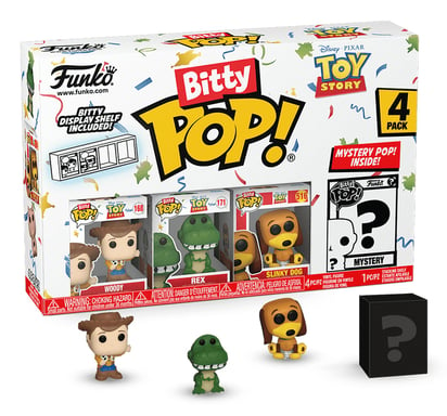 Pack 4 Figuritas Funko Bitty Pop Toy Story Woody