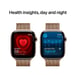 Apple Watch Series 10 (2024) GPS + Cellular, Boitier Titane Or de 46mm avec bracelet Milanais M/L, Titane Or
