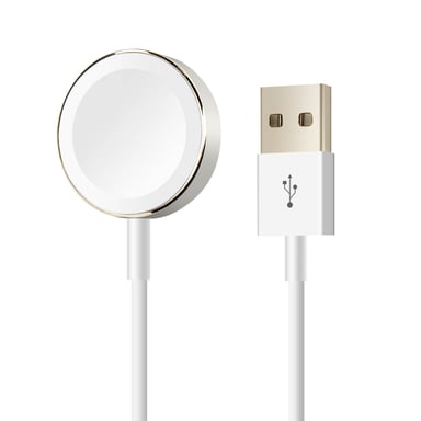 Cargador Apple Watch, cable de carga original de Apple, USB 2m - Blanco