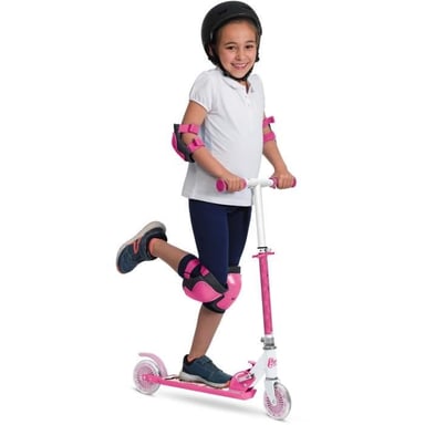 MONDO - Patinete / Patinette de 2 ruedas plegable - Barbie