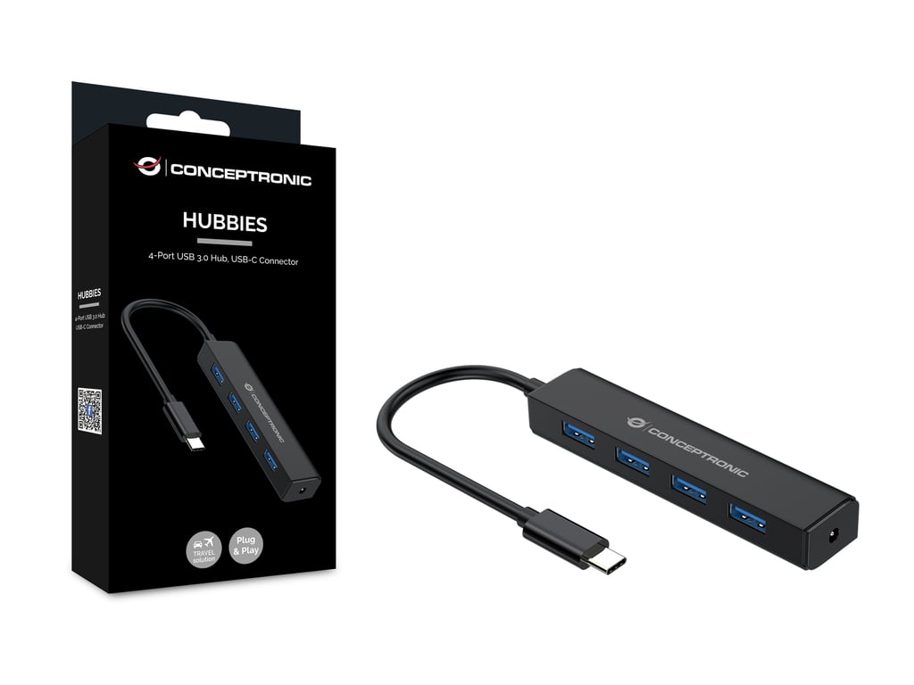 Usb 3 1 Type c vers 4 ports - vue 2
