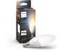 PHILIPS Hue White Ambiance - Lampadina LED connessa a fiamma E14 - 6W - Compatibile con Bluetooth