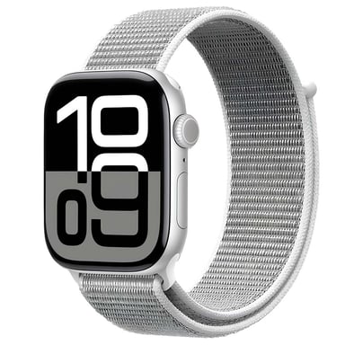 Crong Pulsera Deportiva para Apple Watch 44 / 45 / 46 / 49mm en Nylon Tejido Velcro Gris
