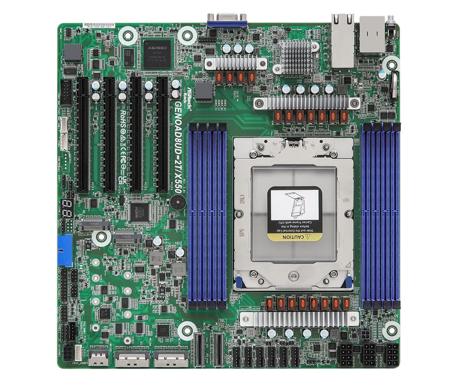 ASRock GENOAD8UD-2T/X550 carte mère Socket SP5 micro ATX
