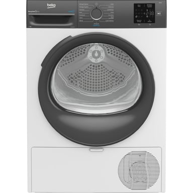 Sèche-linge Beko D3H29D93S 9 kg pompe à chaleur 15 programmes SteamCure LED 110 L Blanc/Gris