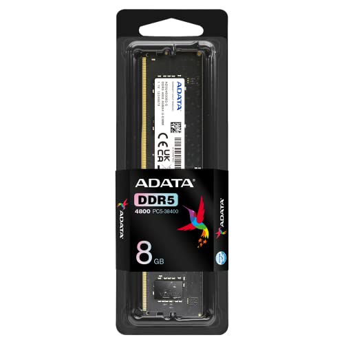 ADATA AD5U48008G module de mémoire 8 Go 1 x 8 Go DDR5 4800 MHz ECC Neuf - vue 2