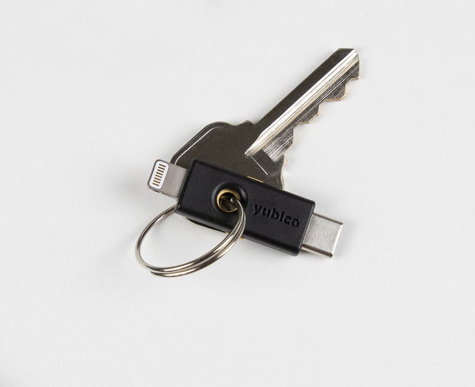 Yubico YubiKey 5Ci USB C et Lightning - vue 3