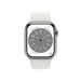 Apple Watch Series 8 OLED 41 mm Digital 352 x 430 Pixeles Pantalla táctil 4G Plata Wifi GPS (satélite)