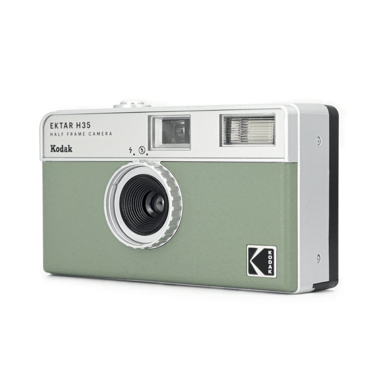 Appareil photo argentique demi format Kodak EKTA H35 35mm Noir Sauge Réutilisable - Neuf