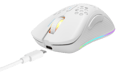 DELTACO GAMING - WHITE LINE WM80 - Mouse ottico da gioco senza fili 4800 DPI, 1000 Hz, ultra leggero, RGB, 7 pulsanti