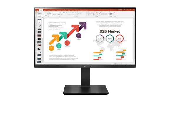 LG 24BP45SP-B écran plat de PC 60,5 cm (23.8'') 1920 x 1080 pixels Full HD LED Noir