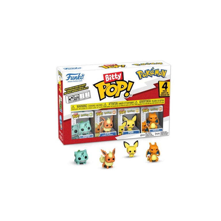 Pack 4 Figurines Funko Bitty Pop Pokémon Bulbasaur - vue 2