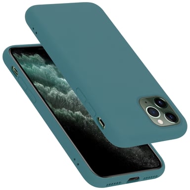 Coque pour Apple iPhone 11 PRO MAX en LIQUID GREEN Housse de protection Étui en silicone TPU flexible