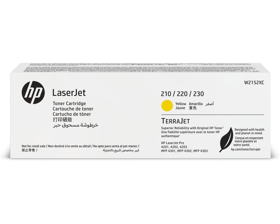 Hp W2152xc Yellow Original Contract Laserjet Toner Cartrid - vue 2
