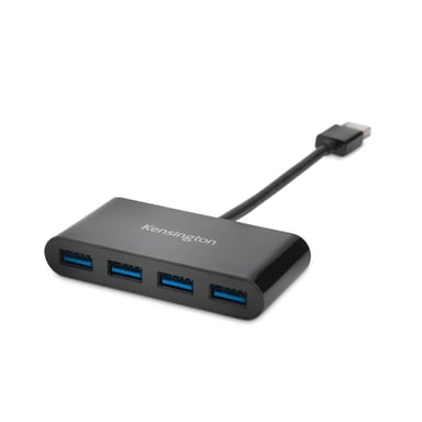 Kensington Hub USB 3.0 de cuatro puertos UH4000: negro