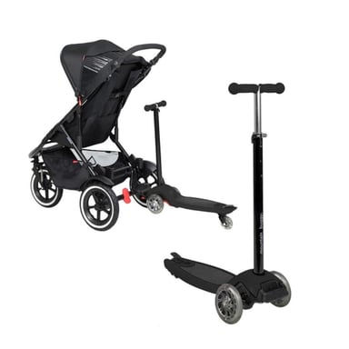 Mountain Buggy Freerider Noir - Poussette et Trottinette en Un