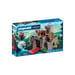 PLAYMOBIL 72112 Castello Forte Cavalieri del Leone, Torre di avvistamento, Ponte levatoio, 183 Pezzi, Grigio e Rosso
