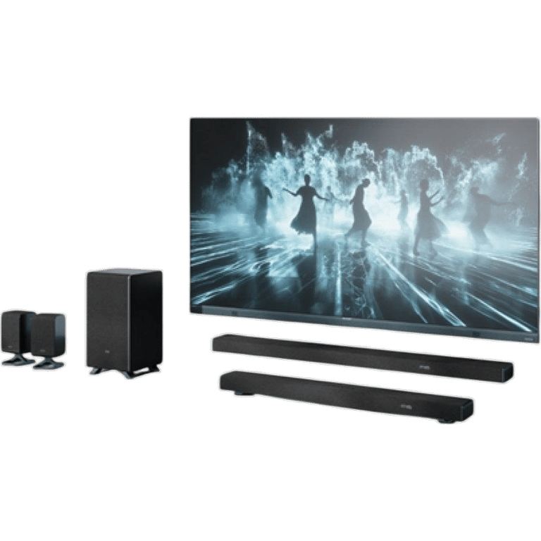 Enceintes Surround Arrière Sans Fil Sharp HT-SPR52021(BK) – 200 W, Connexion Sans Fil - vue 3