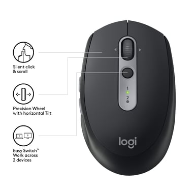 Ratón inalámbrico Logitech M590 (negro)
