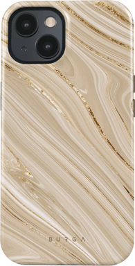 Burga Funda para iPhone 15 Tough A prueba de golpes modelo Full Glam Beige