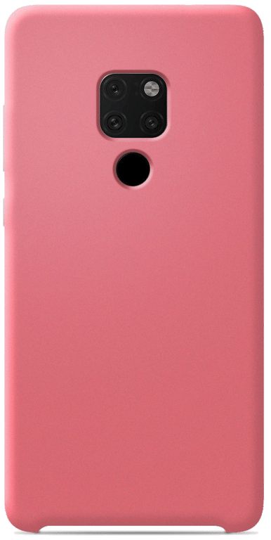 Coque silicone unie compatible Soft Touch Saumon Huawei Mate 20